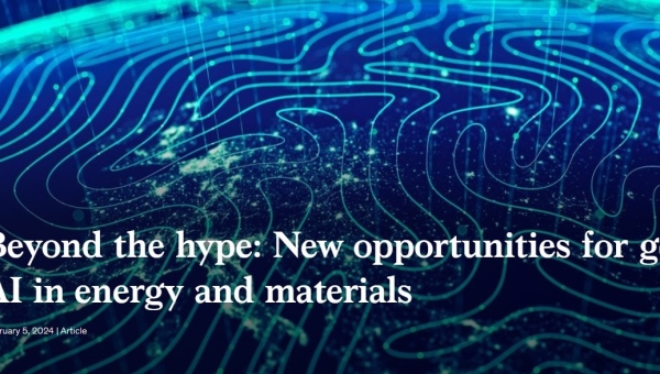 Beyond the hype: New opportunities for gen AI in energy and materials