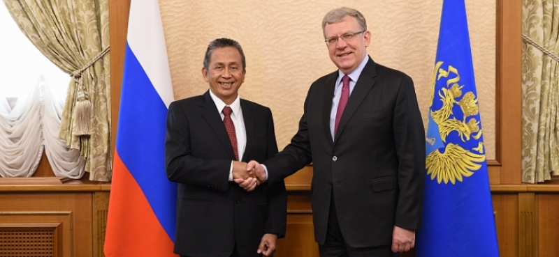 Алексей Кудрин встретился с Председателем Управления по аудиту Индонезии Моермахади Сурджа Джанегара