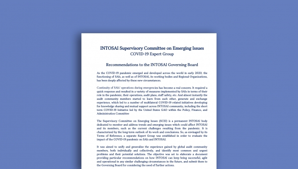 Final version of SCEI Recommendations is now available!