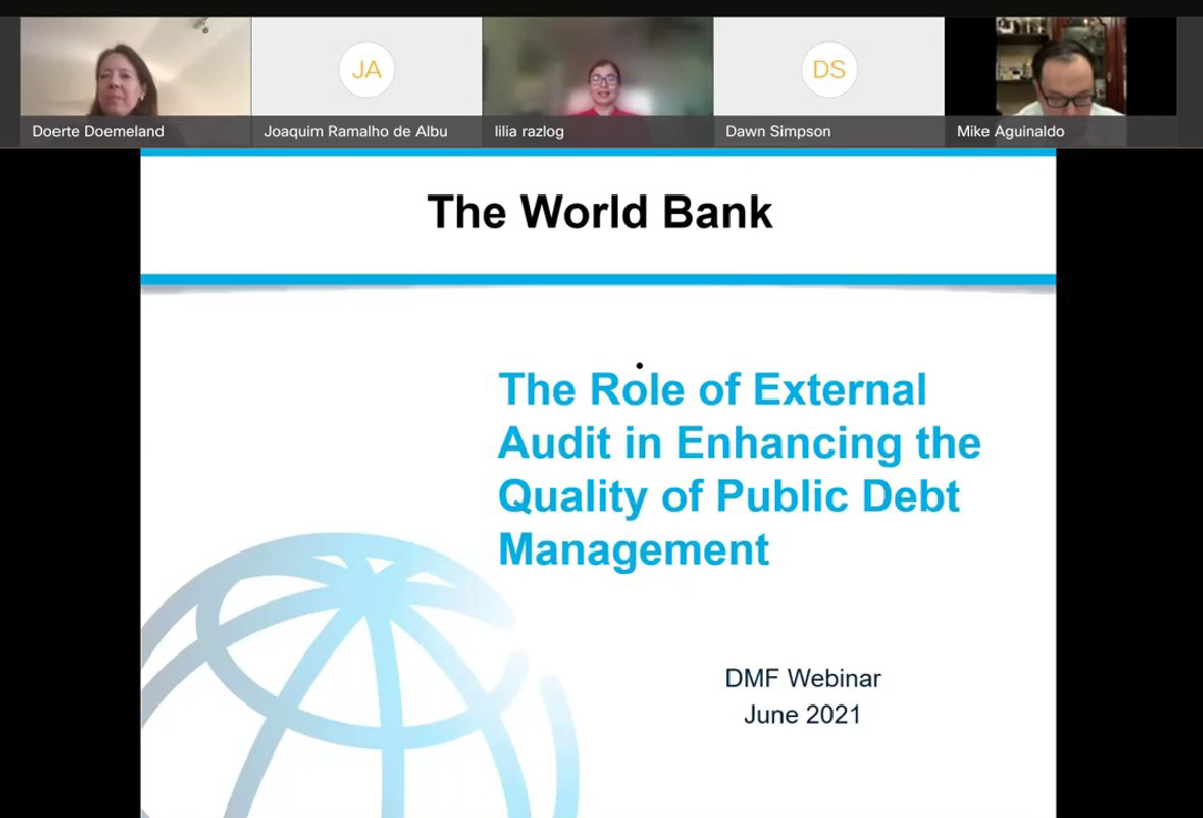 Совместные вебинары Всемирного банка и Рабочей группы ИНТОСАИ  по аудиту государственного долга