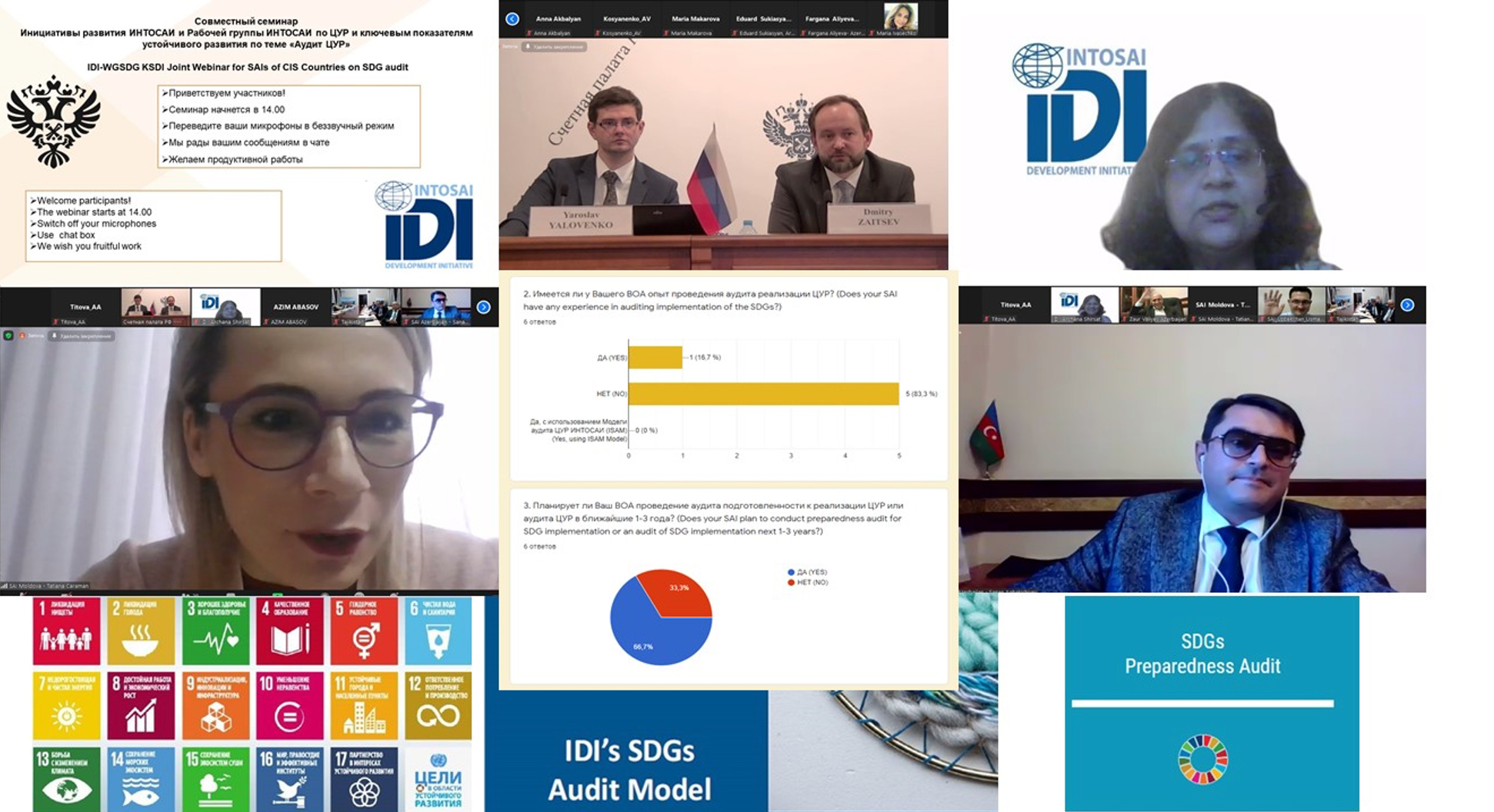IDI-WGSDG KSDI Joint Webinar for SAIs of CIS Countries on SDGs audit 
