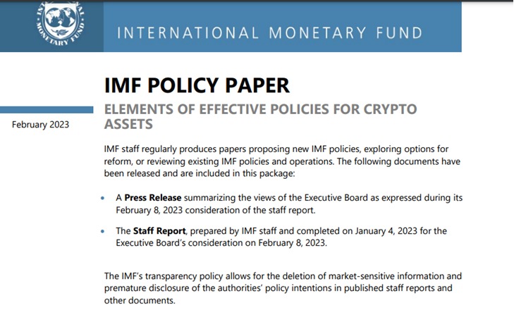 Elements of Effective Policies for Crypto Assets