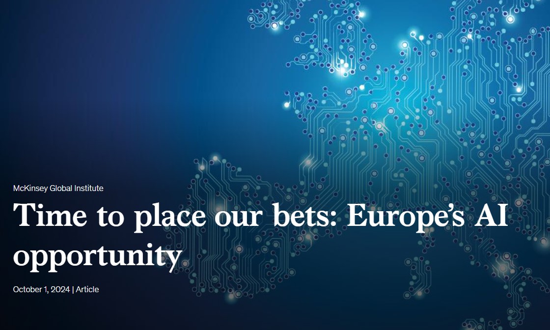 Time to Place our Bets: Europe’s AI Opportunity